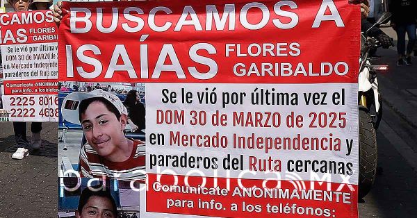 Marchan para exigir la localización de Isaías Flores