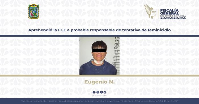 Acusan a Eugenio N. por el delito de feminicidio en grado de tentativa