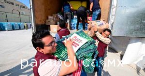 Suman 45 toneladas de apoyo del Edomex a Hidalgo: Delfina Gómez
