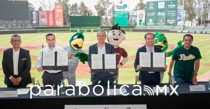 Firman Deporte municipal y los Pericos de Puebla convenio de colaboración