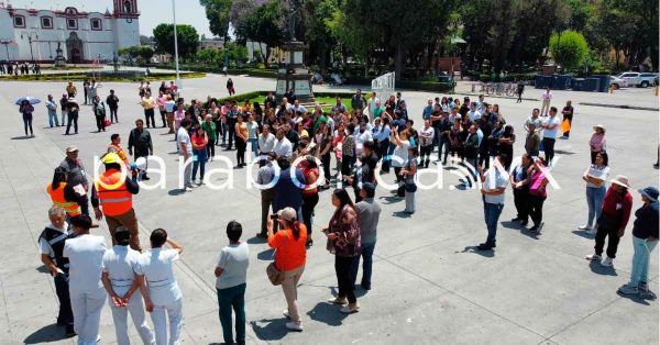 Participa San Pedro Cholula en el Primer Simulacro Nacional 2025