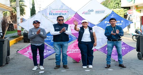 Realizan en San Andr&eacute;s Cholula mantenimiento urbano en San Francisco Acatepec
