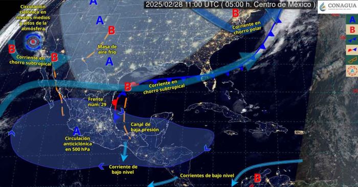 Prev&eacute; SMN lluvias en Puebla, Veracruz y Oaxaca