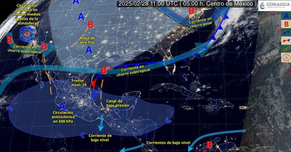 Prevé SMN lluvias en Puebla, Veracruz y Oaxaca