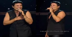 Gritan fans papi a Chayanne en concierto; &quot;los amo, mis hijos&quot;
