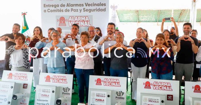 Entrega Garc&iacute;a Parra 100 Alarmas Vecinales en la Junta Auxiliar San Jer&oacute;nimo Caleras