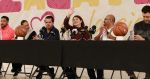 Comparten leyendas del b&aacute;squetbol historias con ni&ntilde;as y ni&ntilde;os de Zacatl&aacute;n