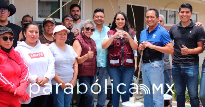 Encabeza Tonantzin Fernández faena comunitaria en el CIS de San Gregorio Zacapechpan