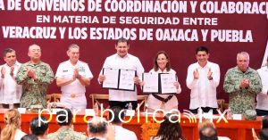 Firman convenios de coordinaci&oacute;n y colaboraci&oacute;n Veracruz, Oaxaca y Puebla