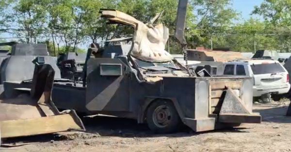 Destruye FGR 32 vehículos con blindaje artesanal en Tamaulipas