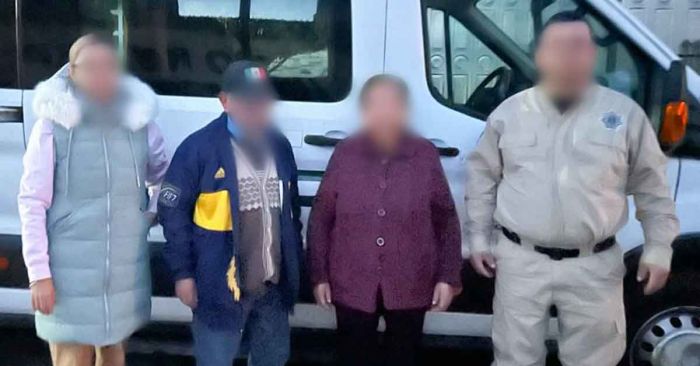Re&uacute;nen a adulto mayor extraviado en Huamantla con su familia en Puebla