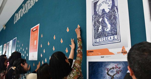 Inauguran en BUAP la exposición “Artistas Naranjas”