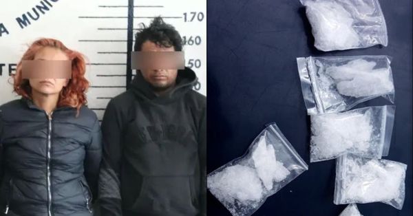 Detienen en San Pedro Cholula pareja de presuntos narcomenudistas