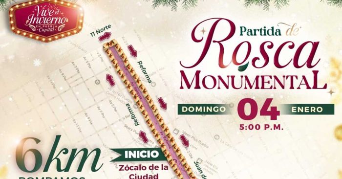 Invitan a romper el R&eacute;cord Guinnes con la Rosca de Reyes m&aacute;s grande del mundo