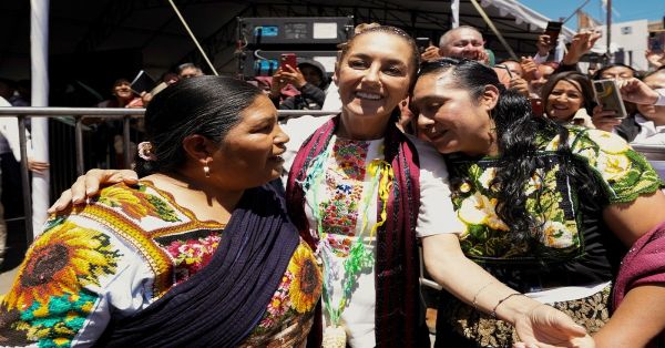Abraza Michoacán a la presidenta de México
