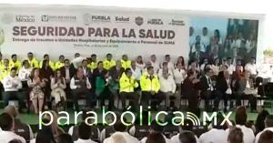 Encabeza Armenta la entrega de insumos m&eacute;dicos en Puebla