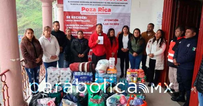 Habilitan en Xiutetelco centro de acopio para apoyar a Poza Rica y la Sierra Norte