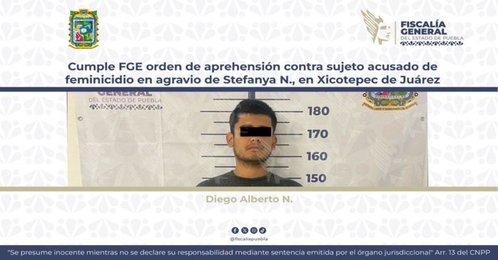Darán fecha para la audiencia de Diego Alberto N., presunto feminicida de Stefanya