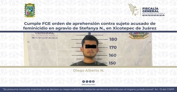 Darán fecha para la audiencia de Diego Alberto N., presunto feminicida de Stefanya