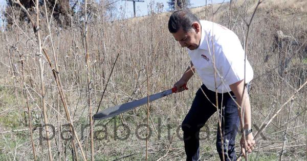 Encabeza Alejandro Armenta faena comunitaria en La Margarita