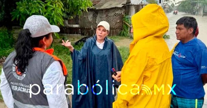 Supervisa Rocío Nahle apoyos ante afectaciones por lluvias en Veracruz