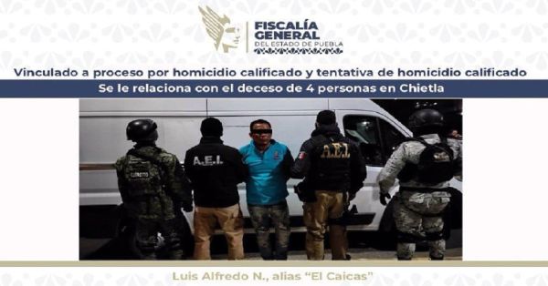 Vinculan a proceso a “El Caicas”, por los delitos de homicidio