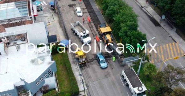 Rehabilita Infraestructura estatal&nbsp;Calzada Zavaleta y Bulevar Carlos Camacho