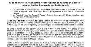 Dictarán sentencia a Javier N., por violencia familiar en caso Monzón la próxima semana