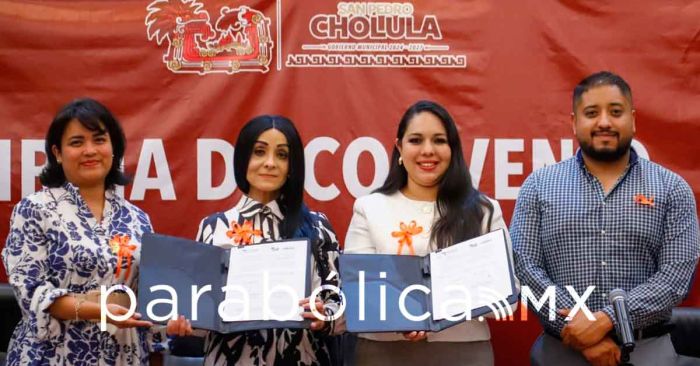 Signa Gobierno de Cholula convenio con la Comisión Estatal de Derechos Humanos