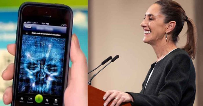 Confirma Sheinbaum hackeo de su celular