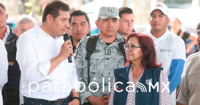 Vamos a asegurar que el apoyo llegue a Pantepec: Armenta y Leticia Ramírez