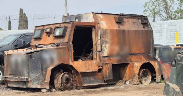 Destruyen 45 vehículos de blindaje artesanal en Tamaulipas
