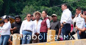 &quot;Estaremos hasta el último momento&quot;: Sheinbaum y Armenta en Pantepec