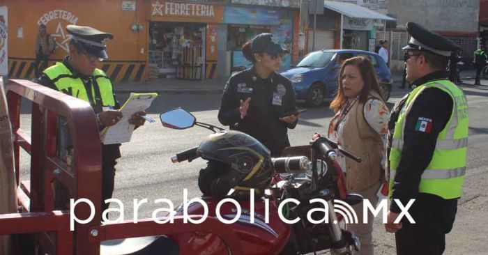 Realizan Tránsito y Contraloría el operativo de vigilancia “Moto Segura”