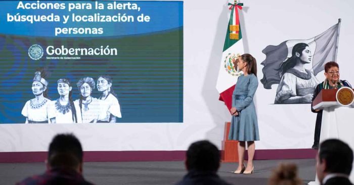 Presenta Sheinbaum reformas para combatir el delito de desaparición