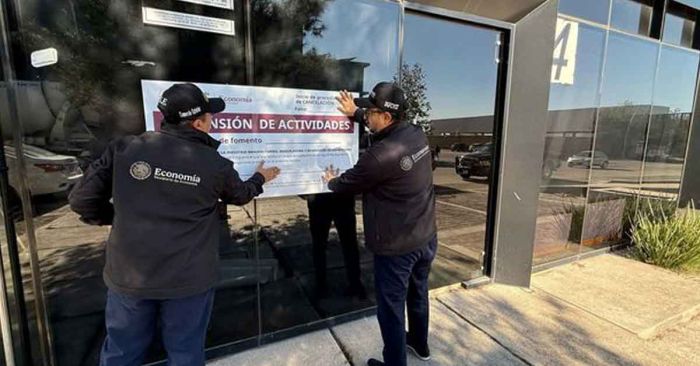 Clausura Economía Federal cinco empresas fachada en Jalisco y BC