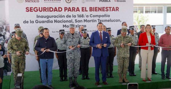 Inauguran Alejandro Armenta y Juan Manuel Alonso compañía de la GN