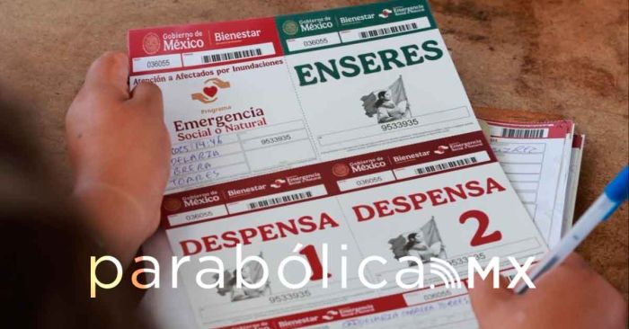 Arranca Bienestar entrega del primer apoyo a damnificados de la Sierra Norte