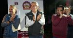 Entrega Pepe Chedraui luminarias LED en San Jer&oacute;nimo Caleras