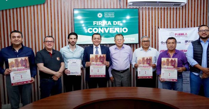 Firma gobierno de Texmelucan convenio con IPAM