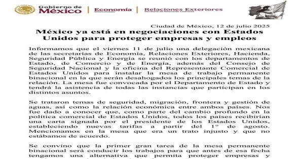 Proteger&aacute; M&eacute;xico a empresas nacionales en negociaci&oacute;n con EU