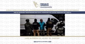 Detienen a “El Caicas”, generador de violencia en Chietla, Puebla