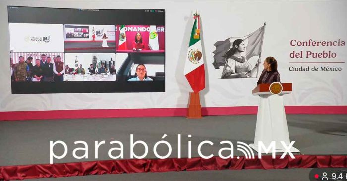 Avanza Puebla en la reconstrucción: Armenta a Sheinbaum