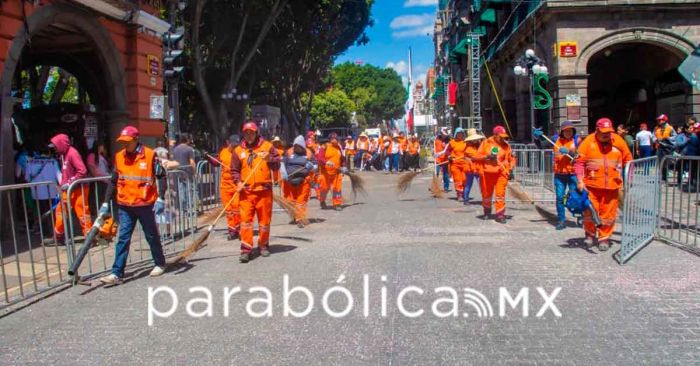 Implementa Limpia municipal operativo tras el desfile y celebraciones patrias en la capital