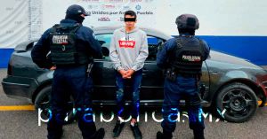 Detiene SSP tras una persecuci&oacute;n a un hombre por robo de camioneta de carga en Coronango