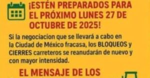 Amagan agricultores con bloqueos masivos en carreteras del país