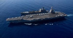 Despliega EU portaaviones Gerald Ford en el Caribe