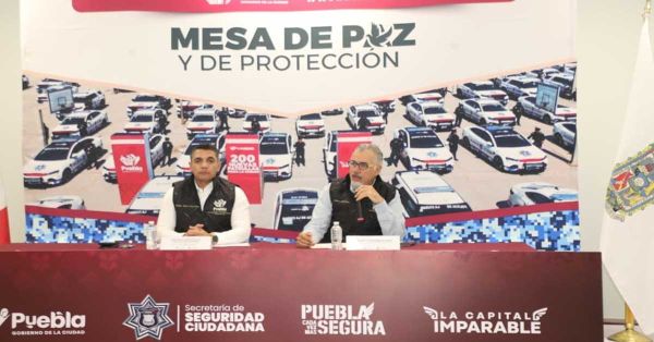 Presentan balance de seguridad en Puebla capital