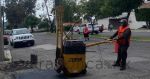 Mejora la seguridad vial la campa&ntilde;a de bacheo en la capital