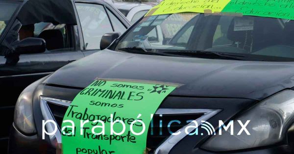 Pide Tanús a operadores de taxis pirata que no arriesguen su patrimonio